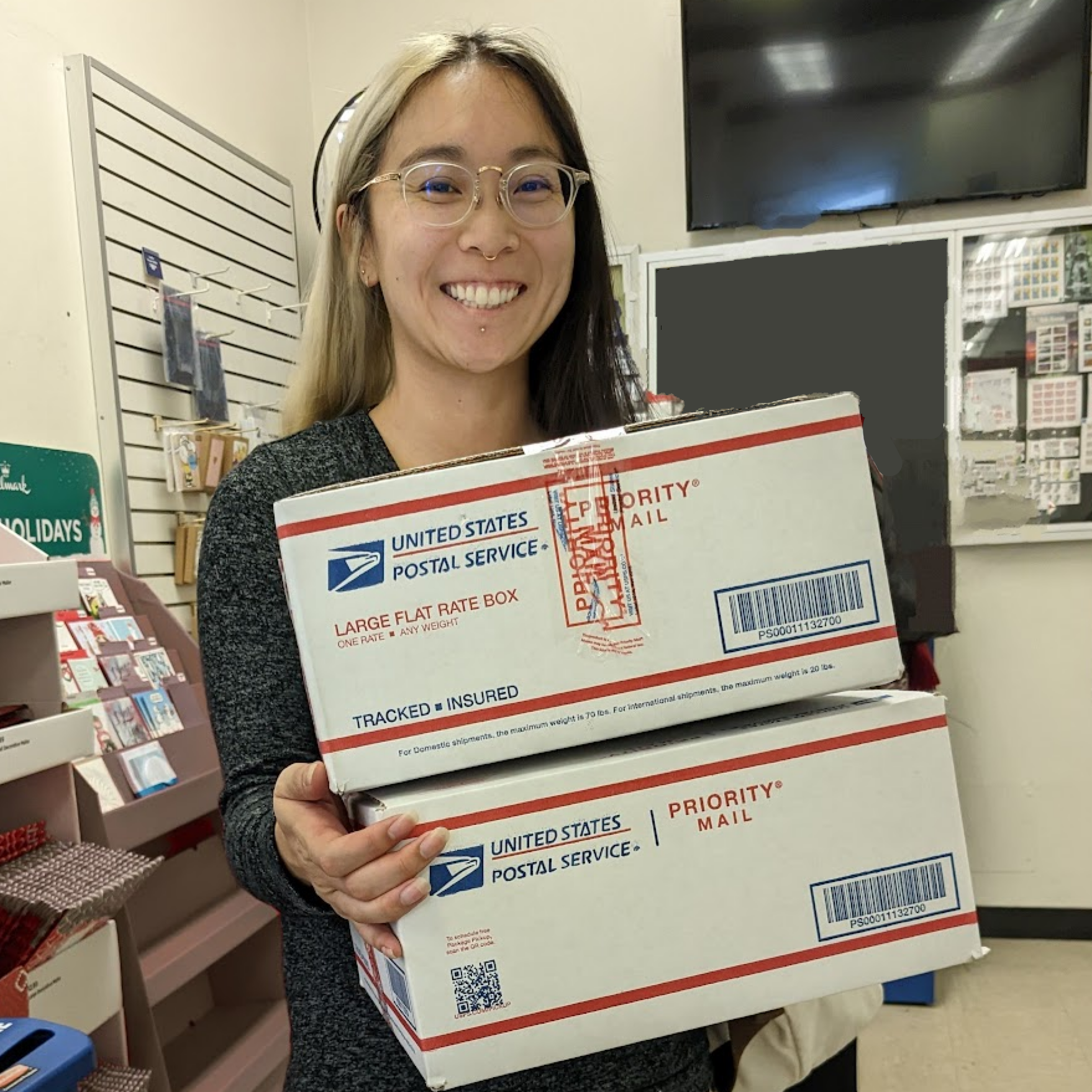 Shipping off a bunch of Bia Originals to charities!