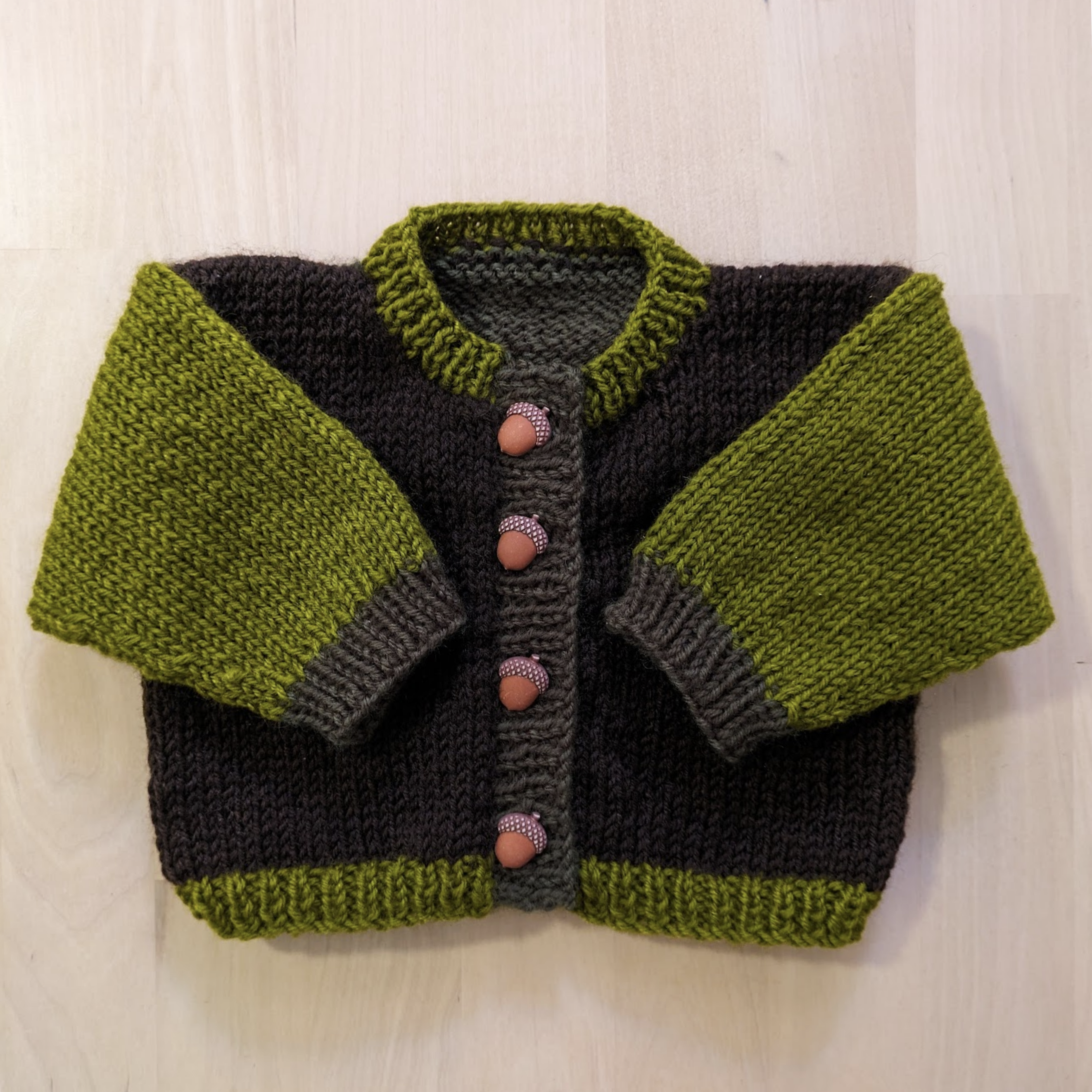 Cottagecore baby sweater