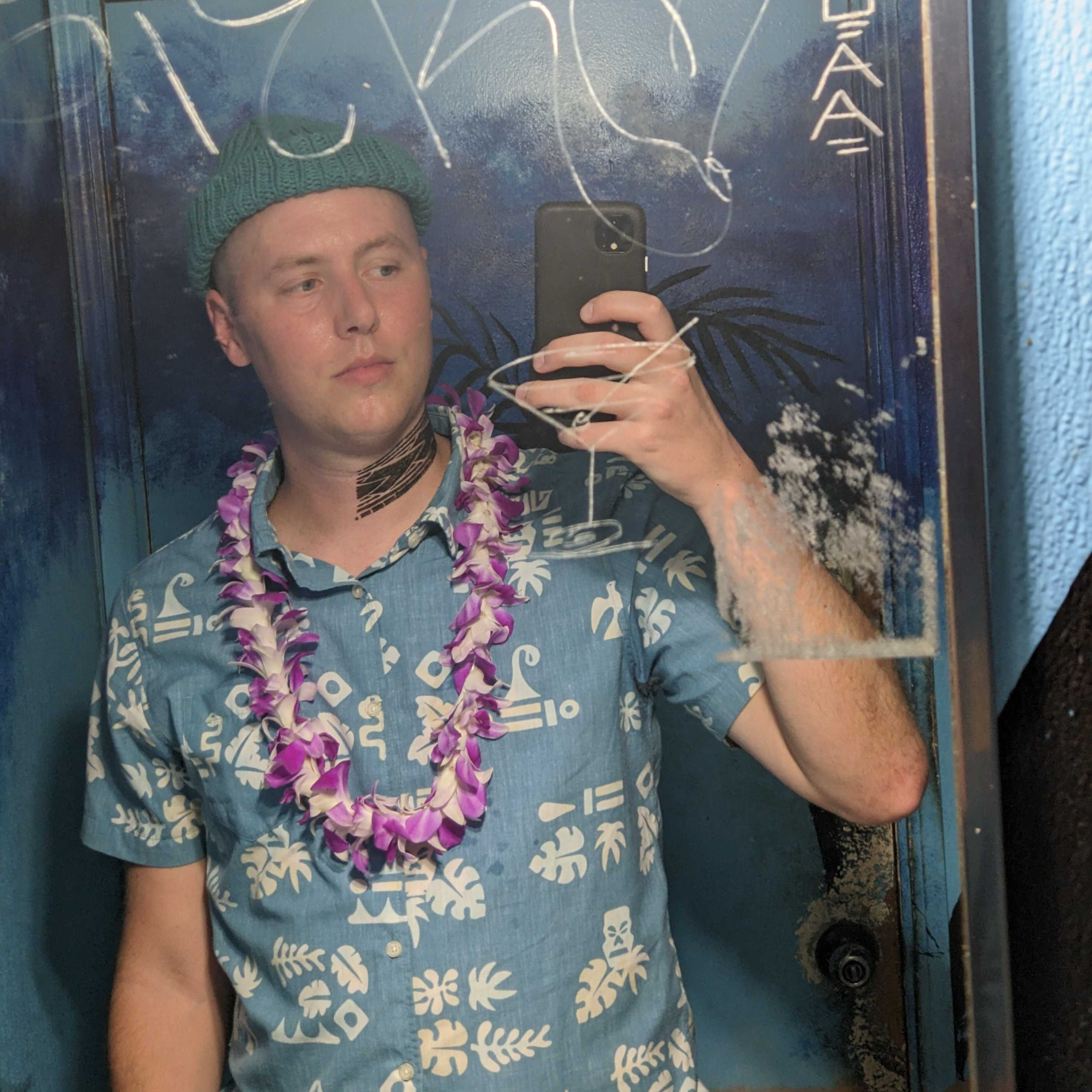 Wade in a fisherman beanie